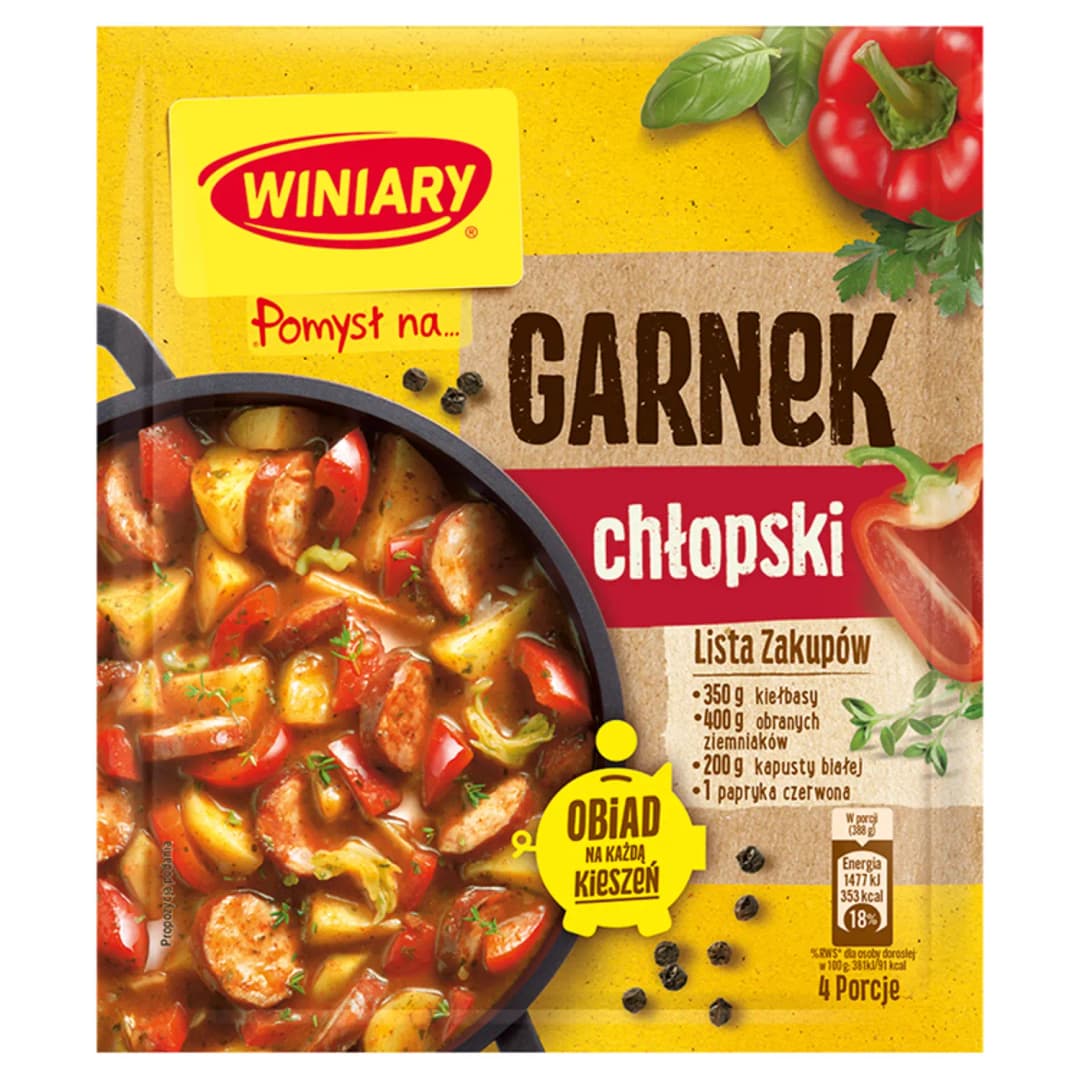 WINIARY POMYSŁ NA... Garnek chłopski 40 g