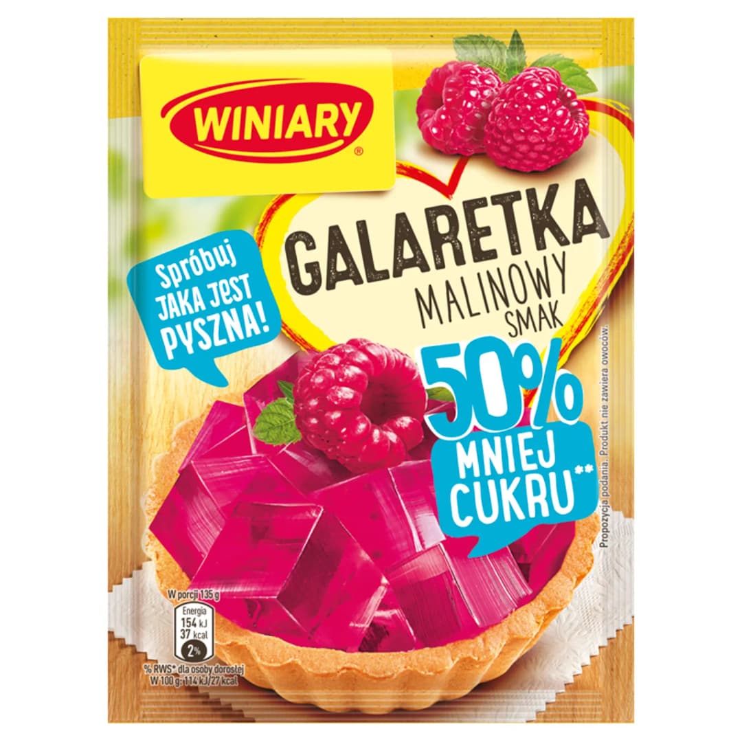 WINIARY Galaretka o smaku maliny 39 g