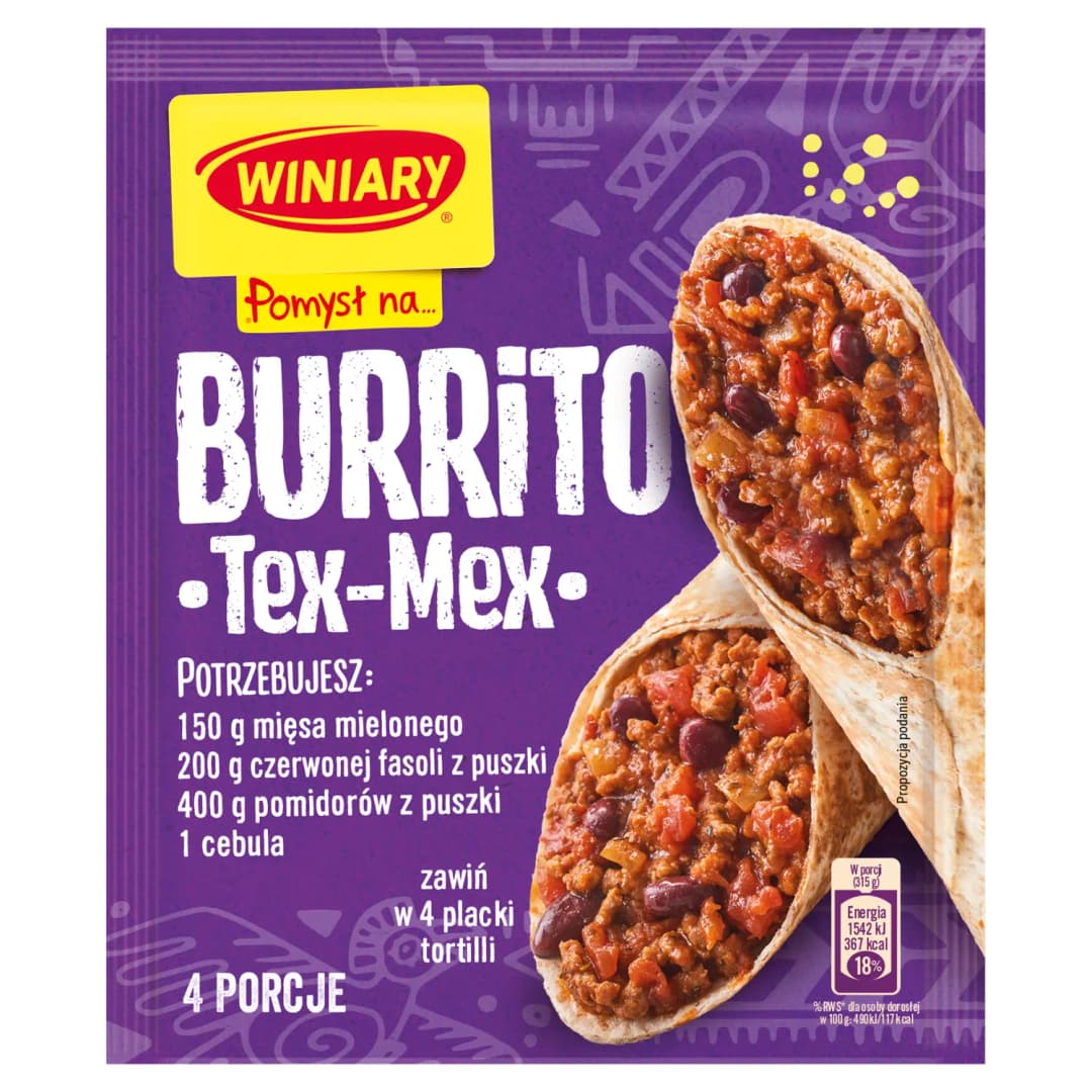 WINIARY POMYSŁ NA... Burrito Tex-Mex 30 g