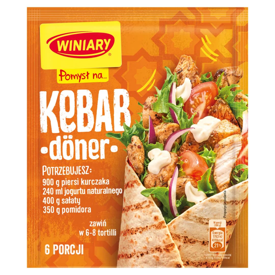 WINIARY POMYSŁ NA... Kebab döner 28 g