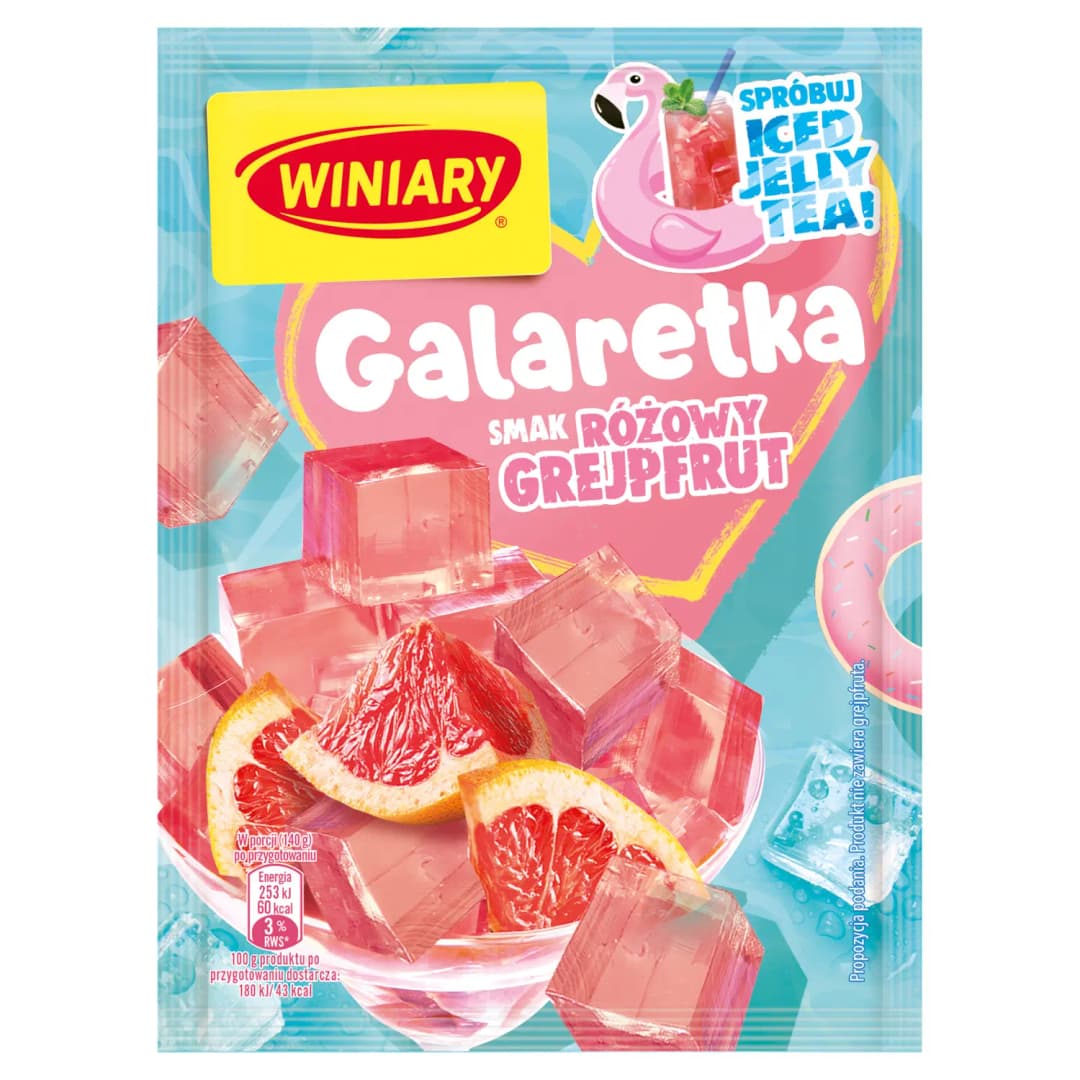 WINIARY Galaretka o smaku różowego grejpfruta 47 g
