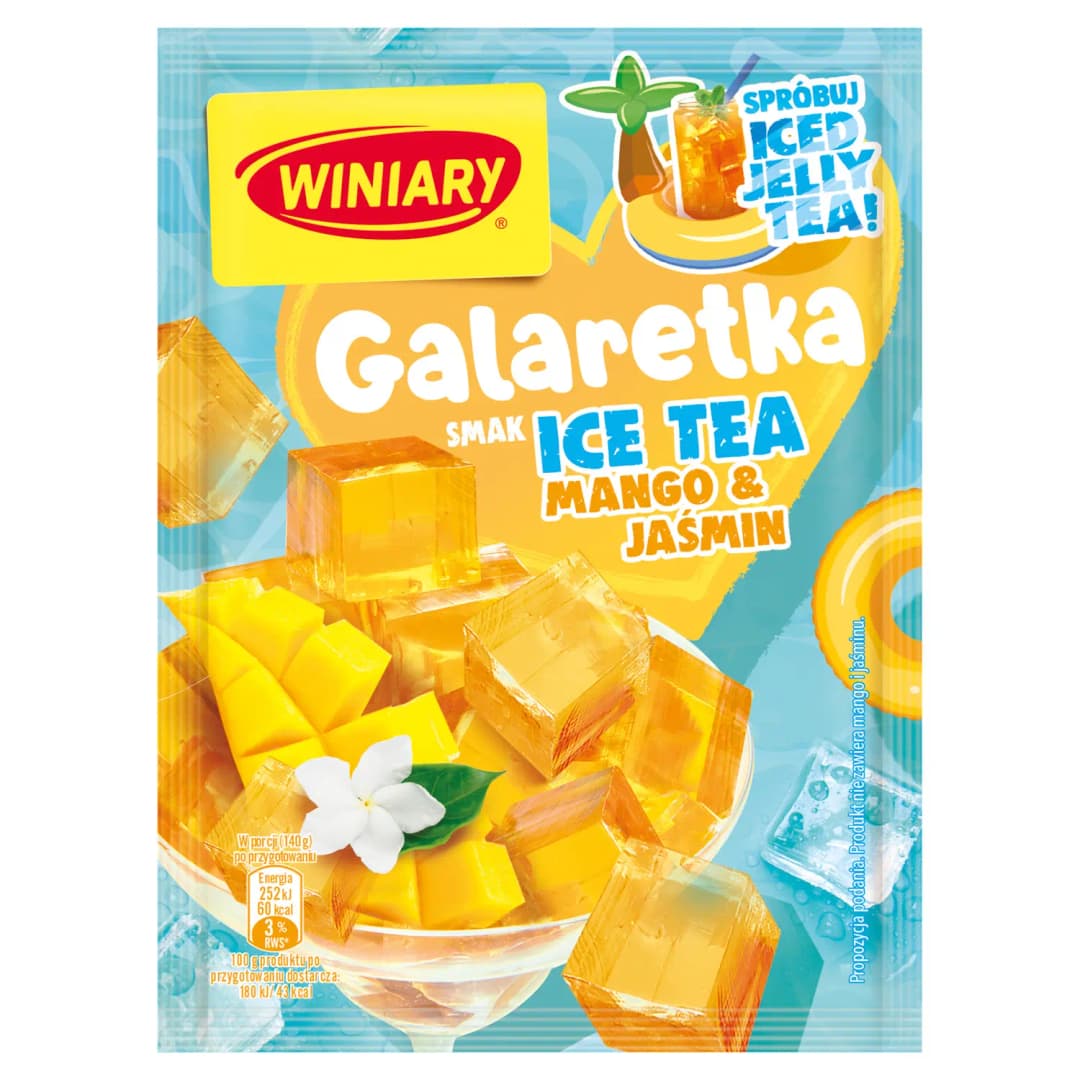 WINIARY Galaretka o smaku ice tea mango i jaśminu 47 g