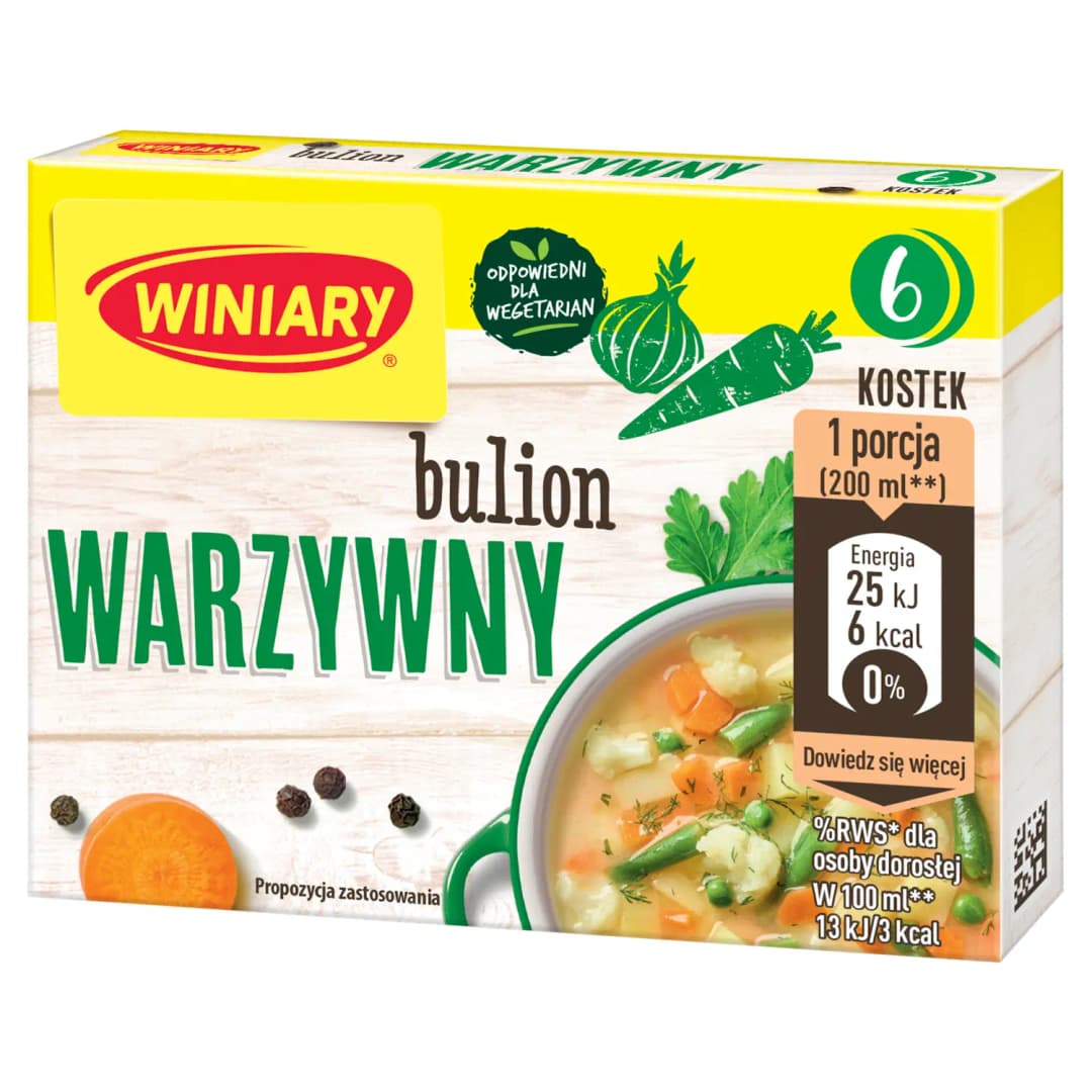 WINIARY Bulion warzywny 6 szt. 60 g