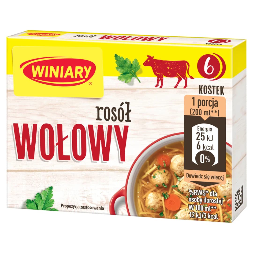 WINIARY Rosół wołowy 6 szt. 60 g