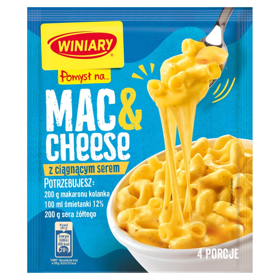WINIARY POMYSŁ NA... Mac & cheese z ciągnącym serem 28 g