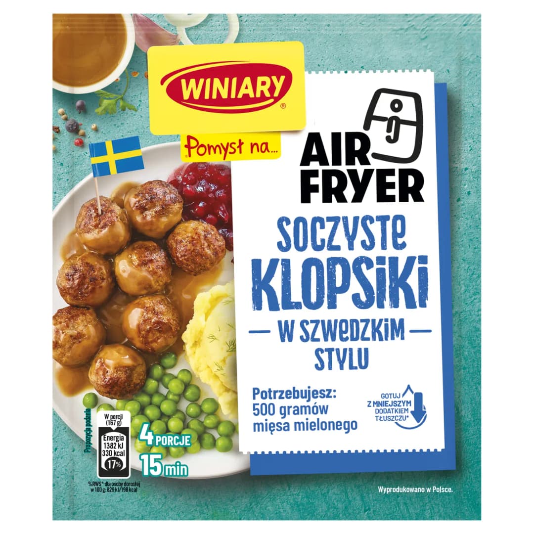WINIARY POMYSŁ NA... Soczyste klopsiki w szwedzkim stylu Air Fryer 69 g