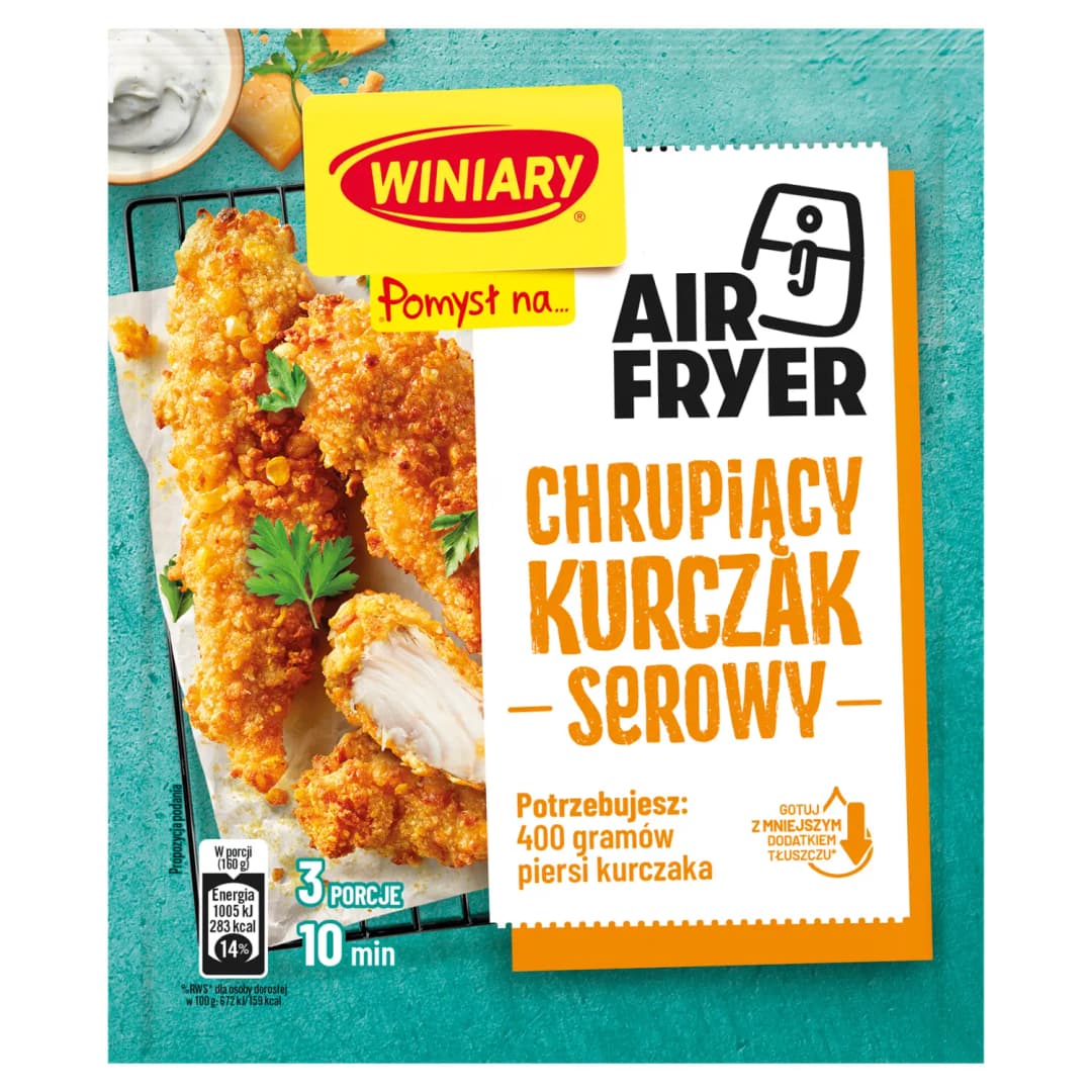 WINIARY POMYSŁ NA... Chrupiący kurczak serowy Air Fryer 70 g
