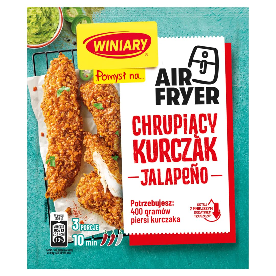 WINIARY POMYSŁ NA... Chrupiący kurczak jalapeño Air Fryer 66 g