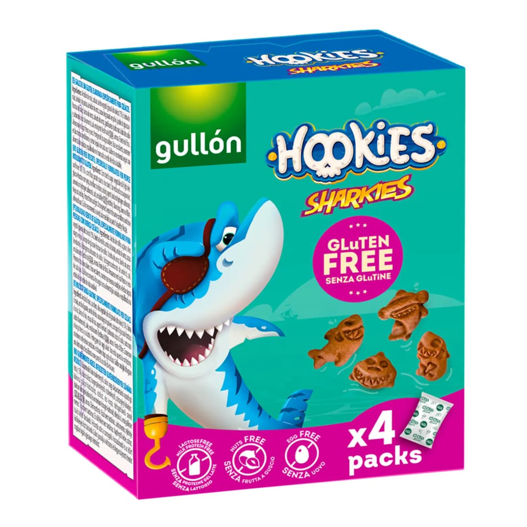 GULLON Ciasteczka bezglutenowe Sharkies 4 x 40 g