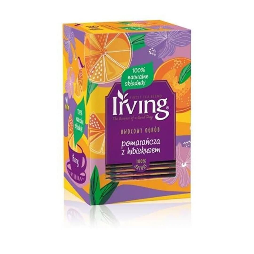 IRVING Herbata owocowa hibiskus i pomarańcza (20 x 1,5 g) 30 g