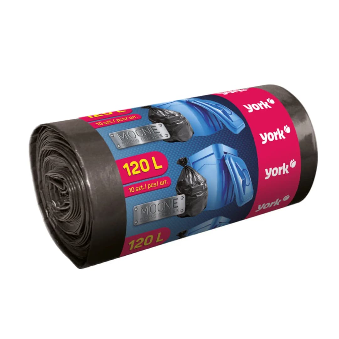YORK Worki na śmieci mocne 120 l 10 szt.