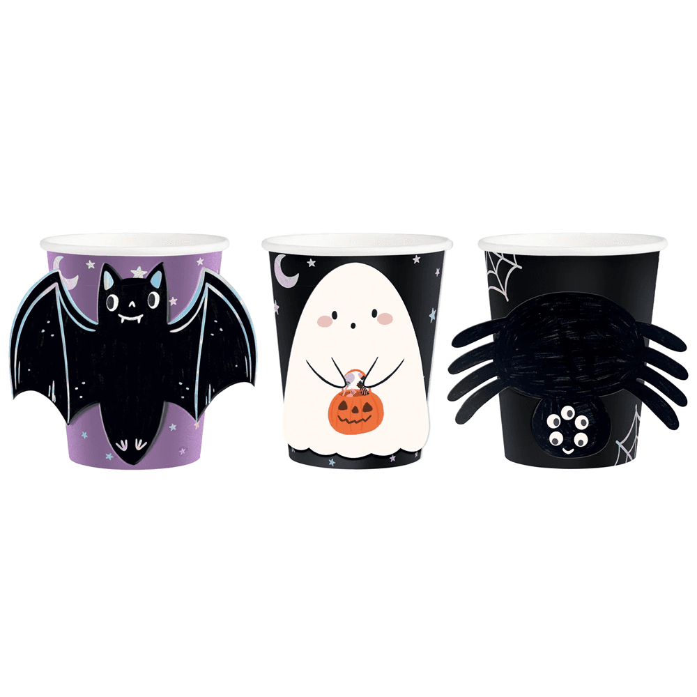 HALLOWEEN Kubki papierowe Spooky Friends 270 ml 6 szt.