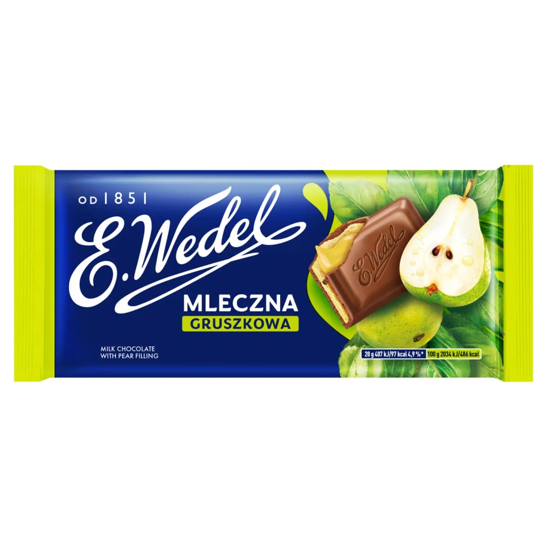E. WEDEL Czekolada mleczna gruszkowa 100 g