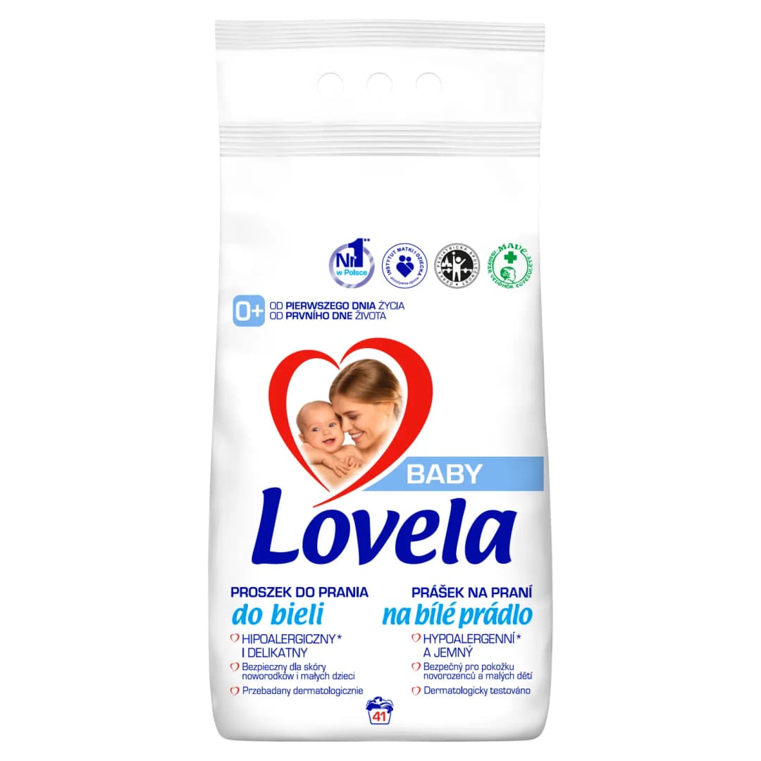 LOVELA BABY Proszek do prania bieli dla dzieci hipoalergiczny 41 prań 4100 g