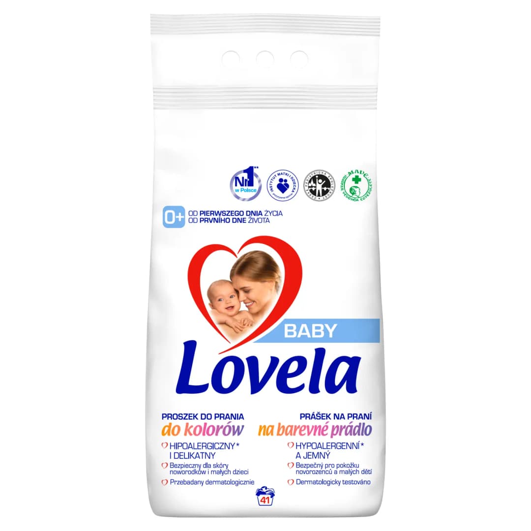 LOVELA BABY Proszek do prania kolorów dla dzieci hipoalergiczny 41 prań 4100 g