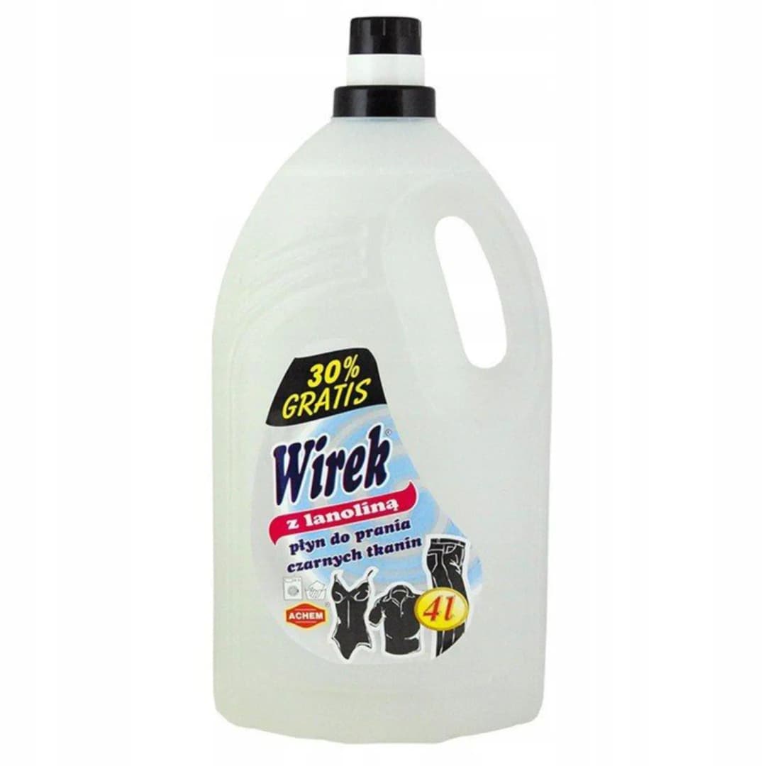 WIREK Płyn do prania tkanin czarnych z lanoliną 4000 ml
