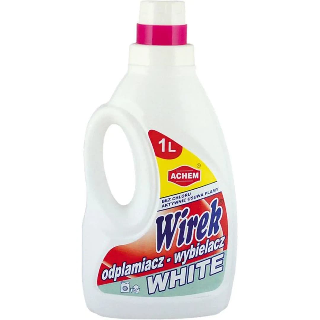 WIREK Odplamiacz-wybielacz do tkanin białych White 1000 ml