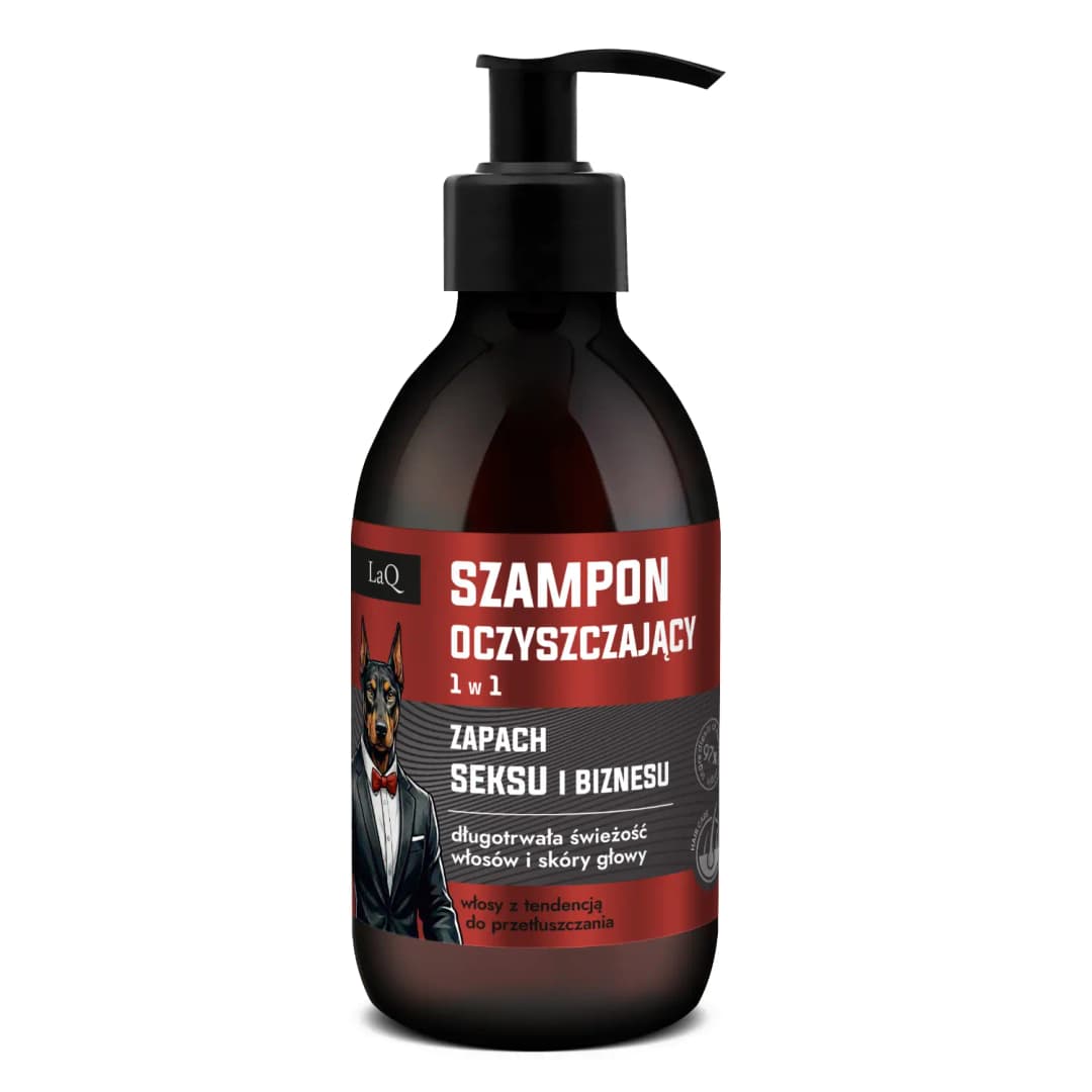 LAQ Szampon oczyszczający dla mężczyzn Zapach Seksu i Biznesu 300 ml