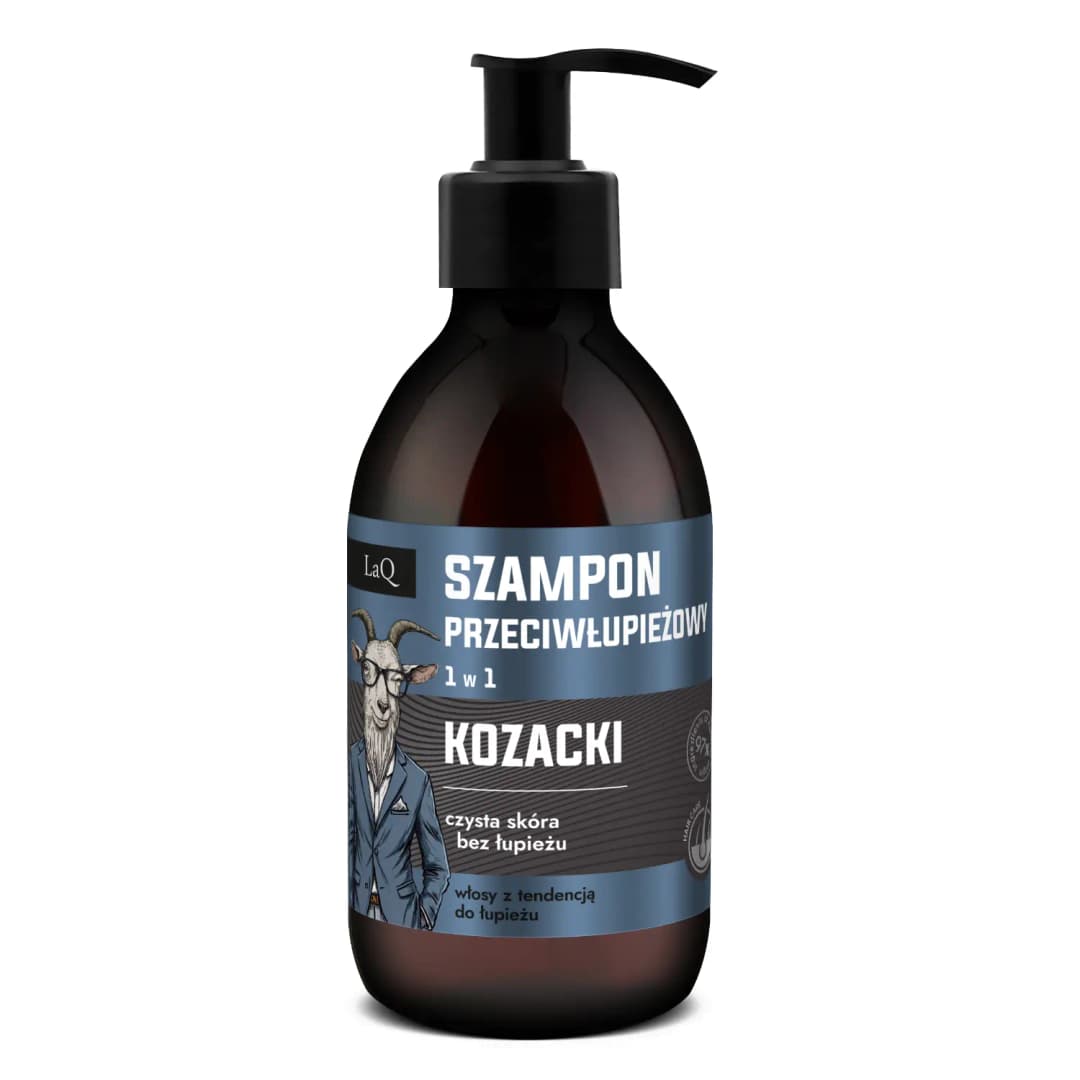 LAQ Szampon przeciwłupieżowy dla mężczyzn z chmielem Kozioł 300 ml
