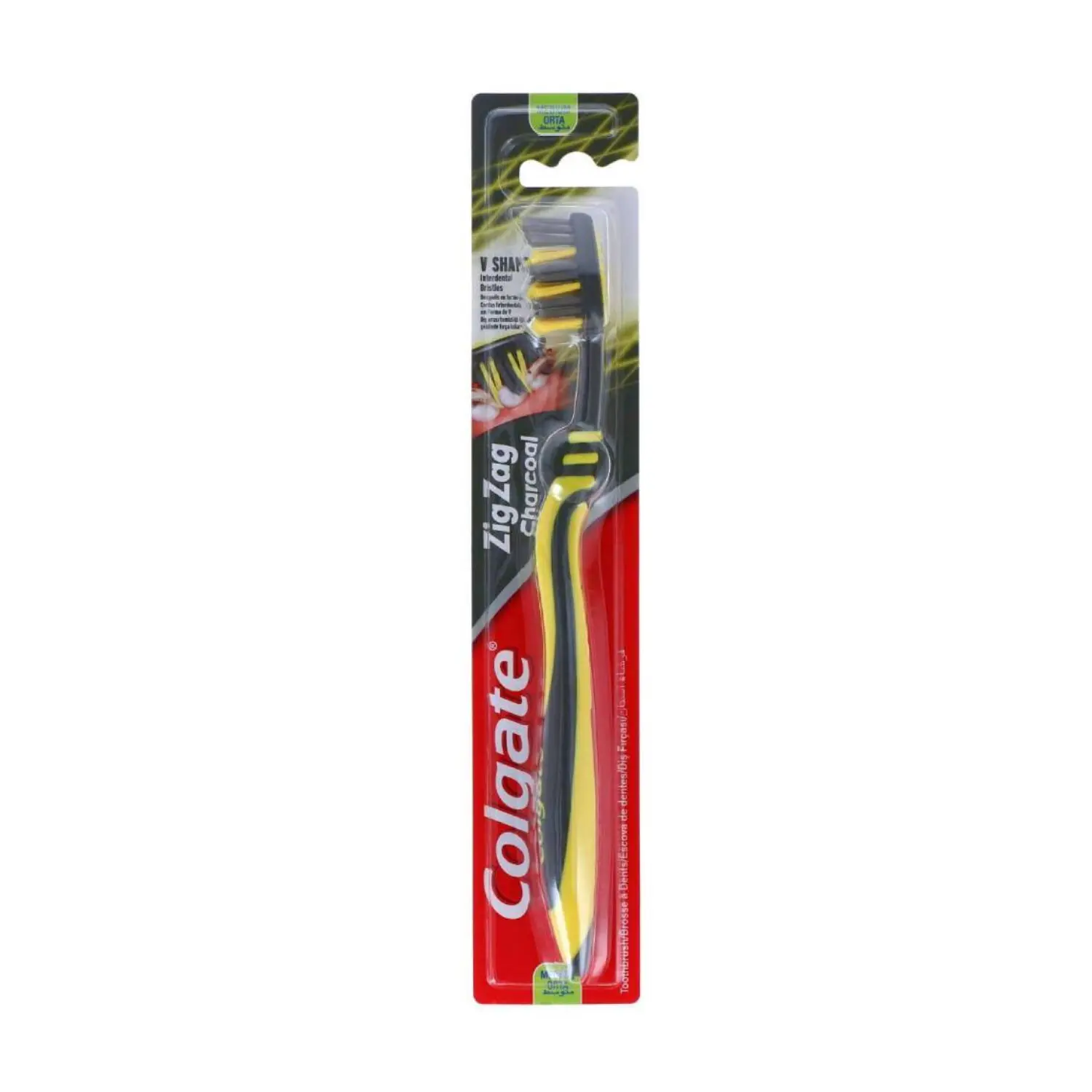 COLGATE ZIGZAG CHARCOAL Szczoteczka do zębów Medium 1 szt.