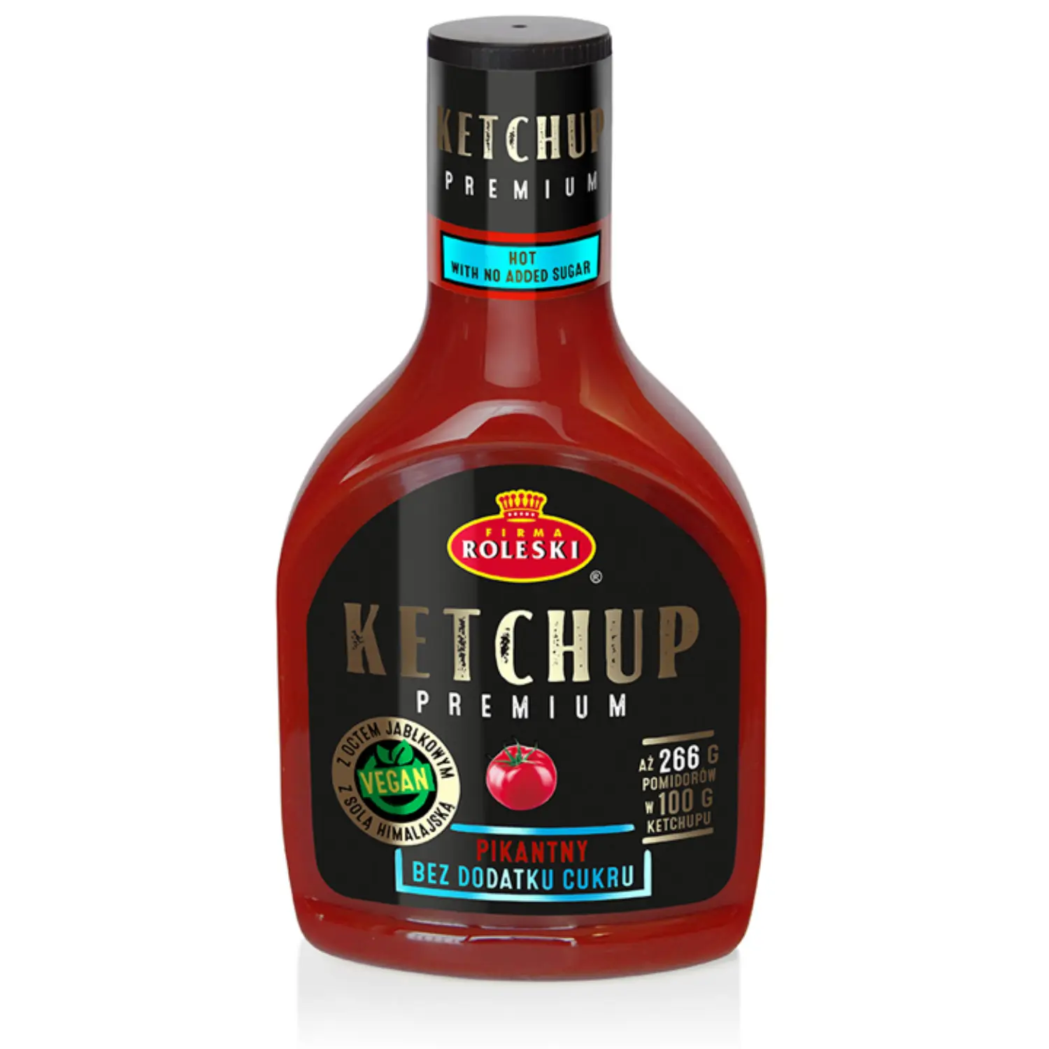 ROLESKI Ketchup premium pikantny bez dodatku cukru 425 g