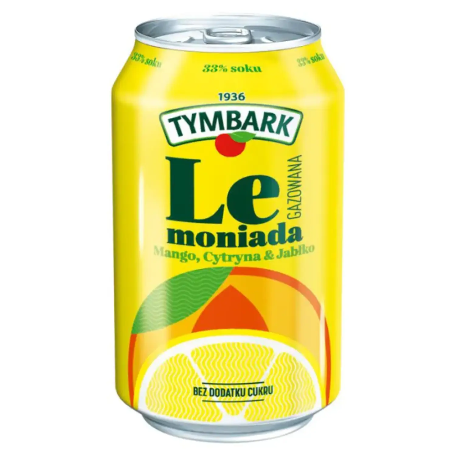 TYMBARK Lemoniada gazowana o smaku mango cytryna jabłko 330 ml