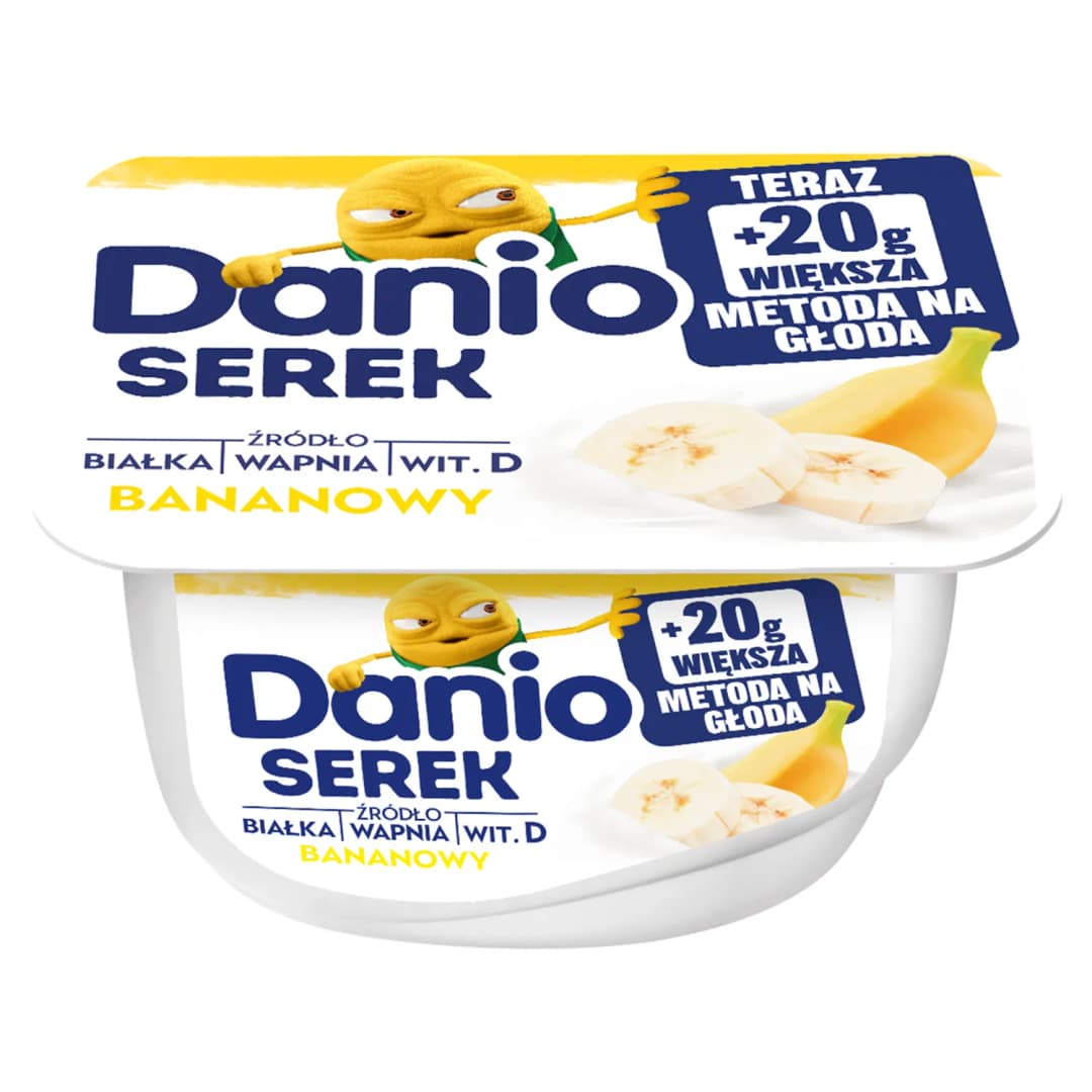 DANONE DANIO Serek homogenizowany bananowy 150 g