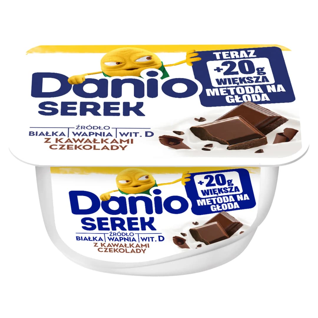 DANONE DANIO Serek homogenizowany z kawałkami czekolady 150 g