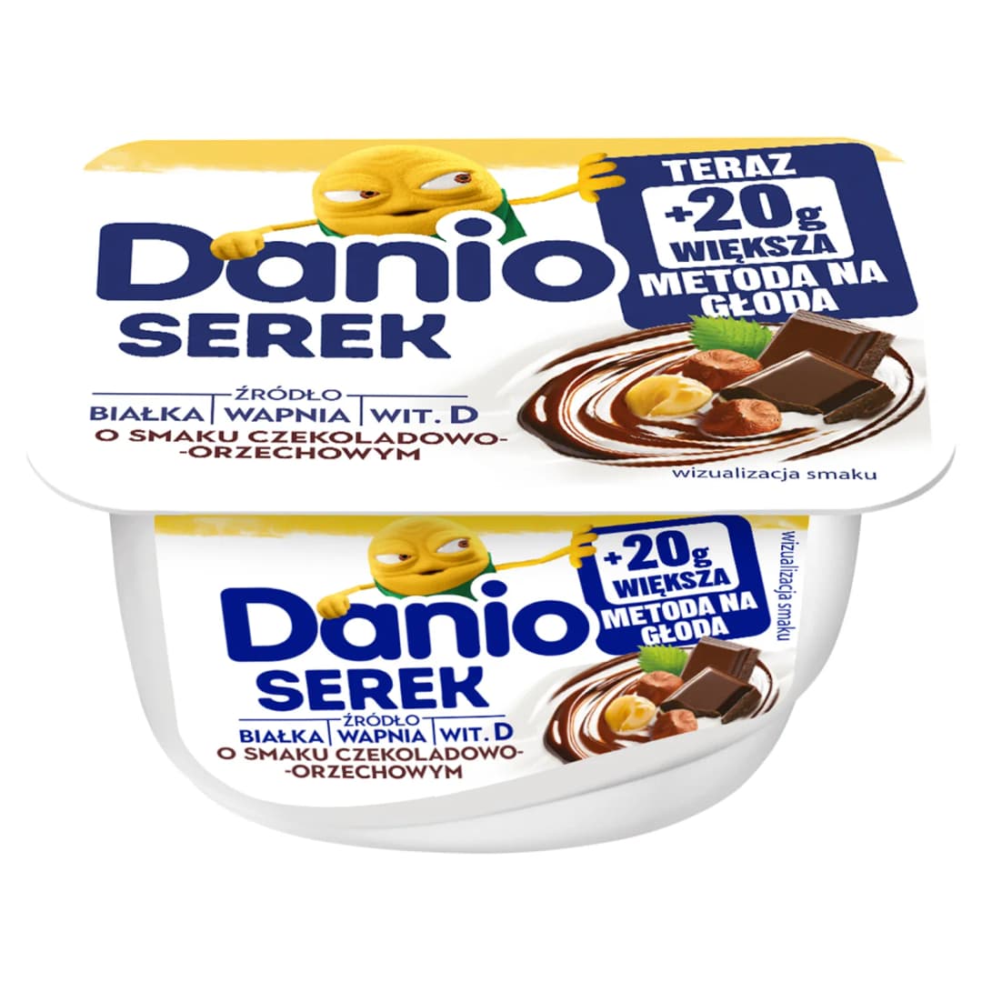 DANONE DANIO Serek homogenizowany o smaku czekoladowo-orzechowym 150 g
