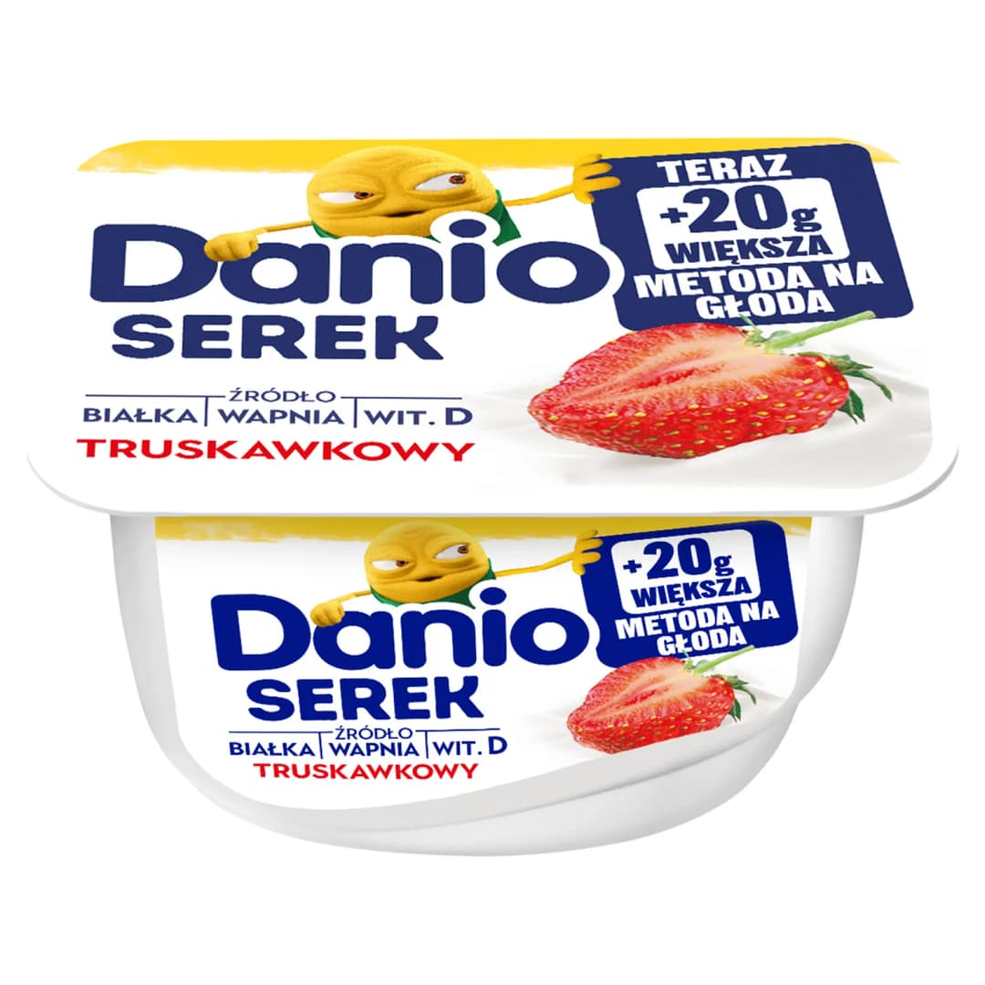 DANONE DANIO Serek homogenizowany truskawkowy 150 g
