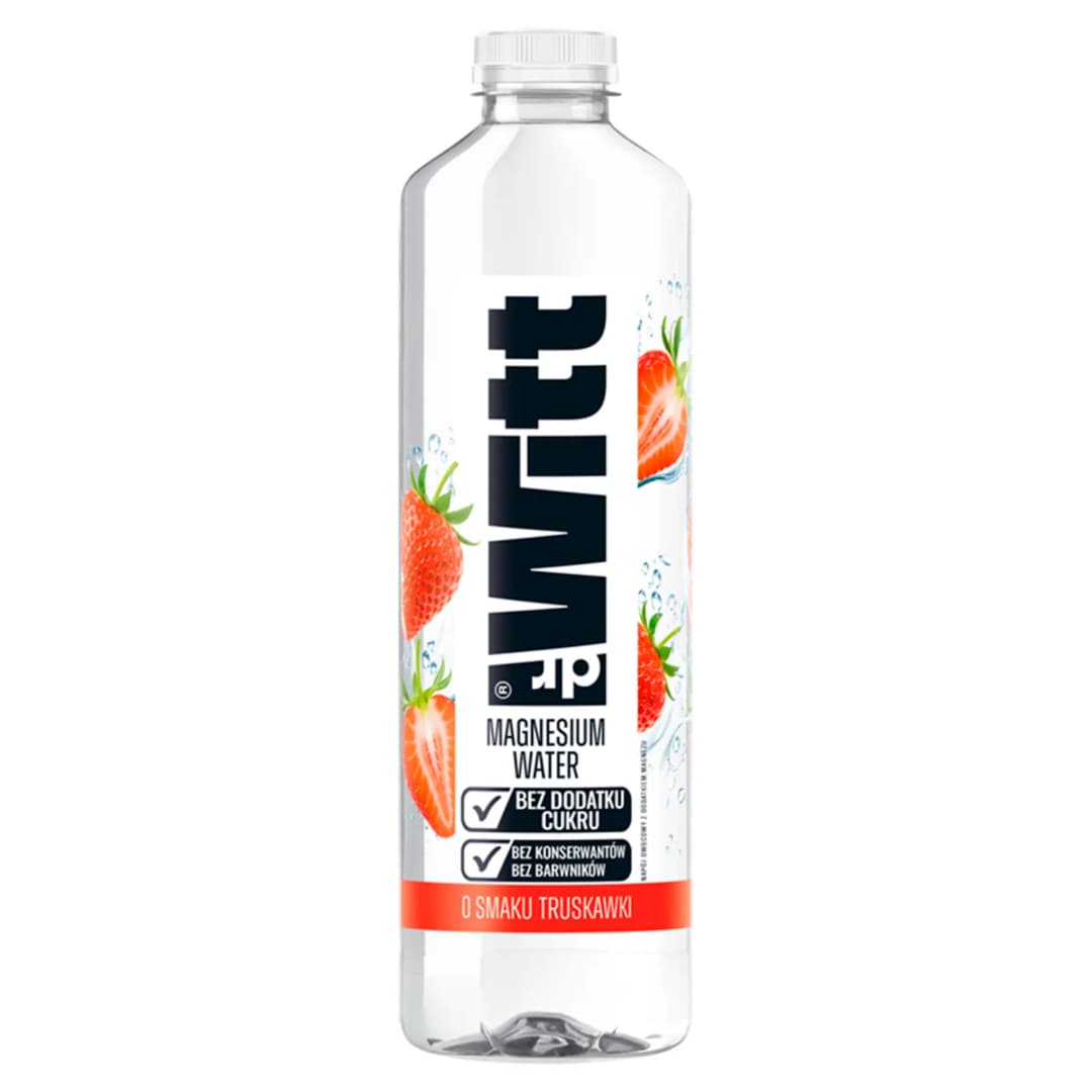 DR WITT Napój owocowy niegazowany o smaku truskawki z dodatkiem magnezu 1250 ml
