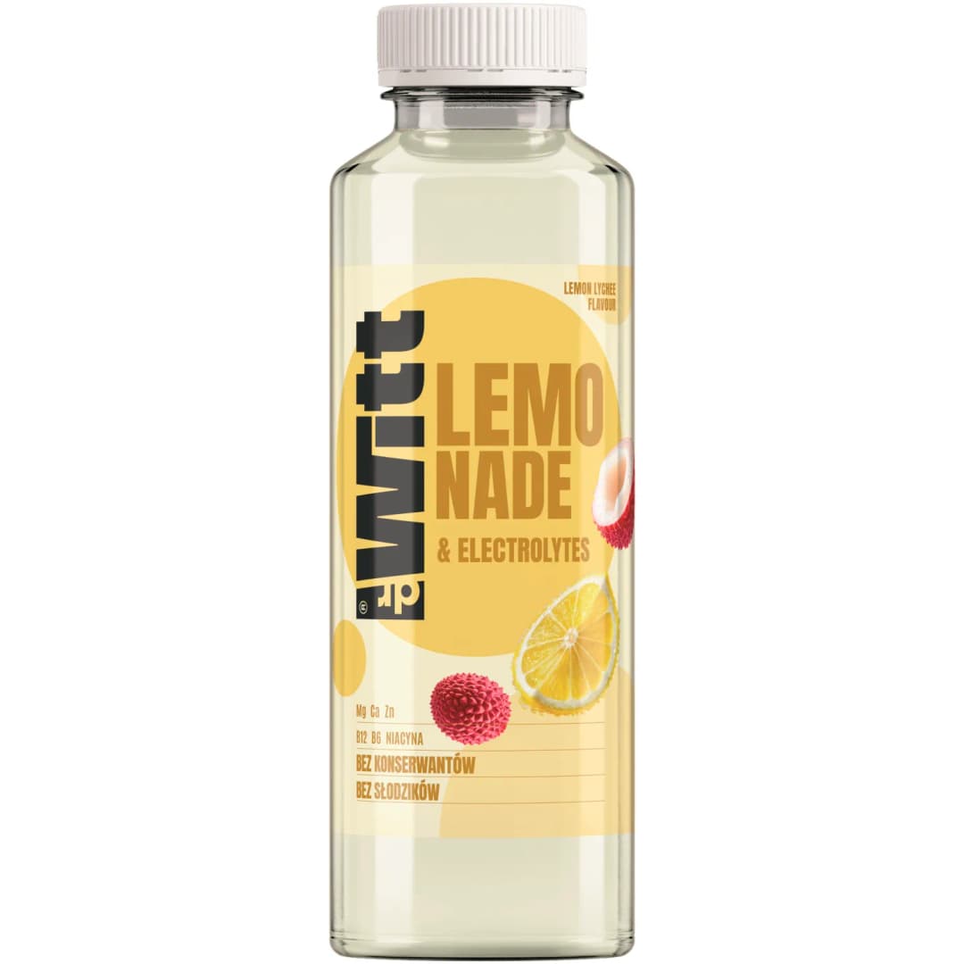 DR WITT Lemoniada z elektrolitami o smaku cytryny i liczi 550 ml