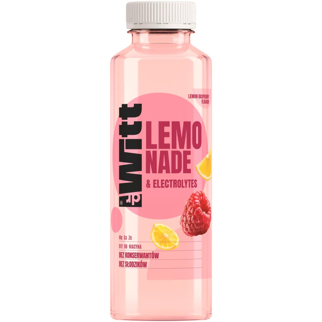 DR WITT Lemoniada z elektrolitami o smaku maliny i cytryny 550 ml