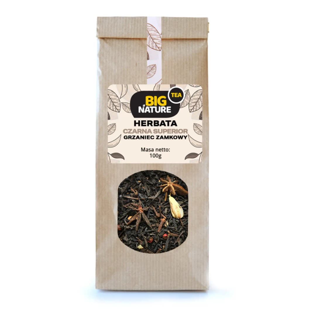 BIG NATURE Herbata czarna Superior Grzaniec Zamkowy 100 g