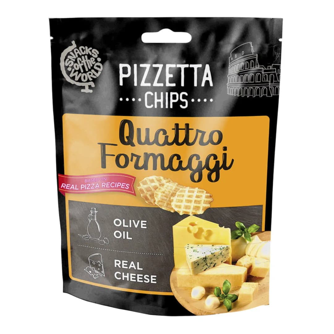 PIZZETTA Chipsy pieczone Quattro Formaggi 70 g