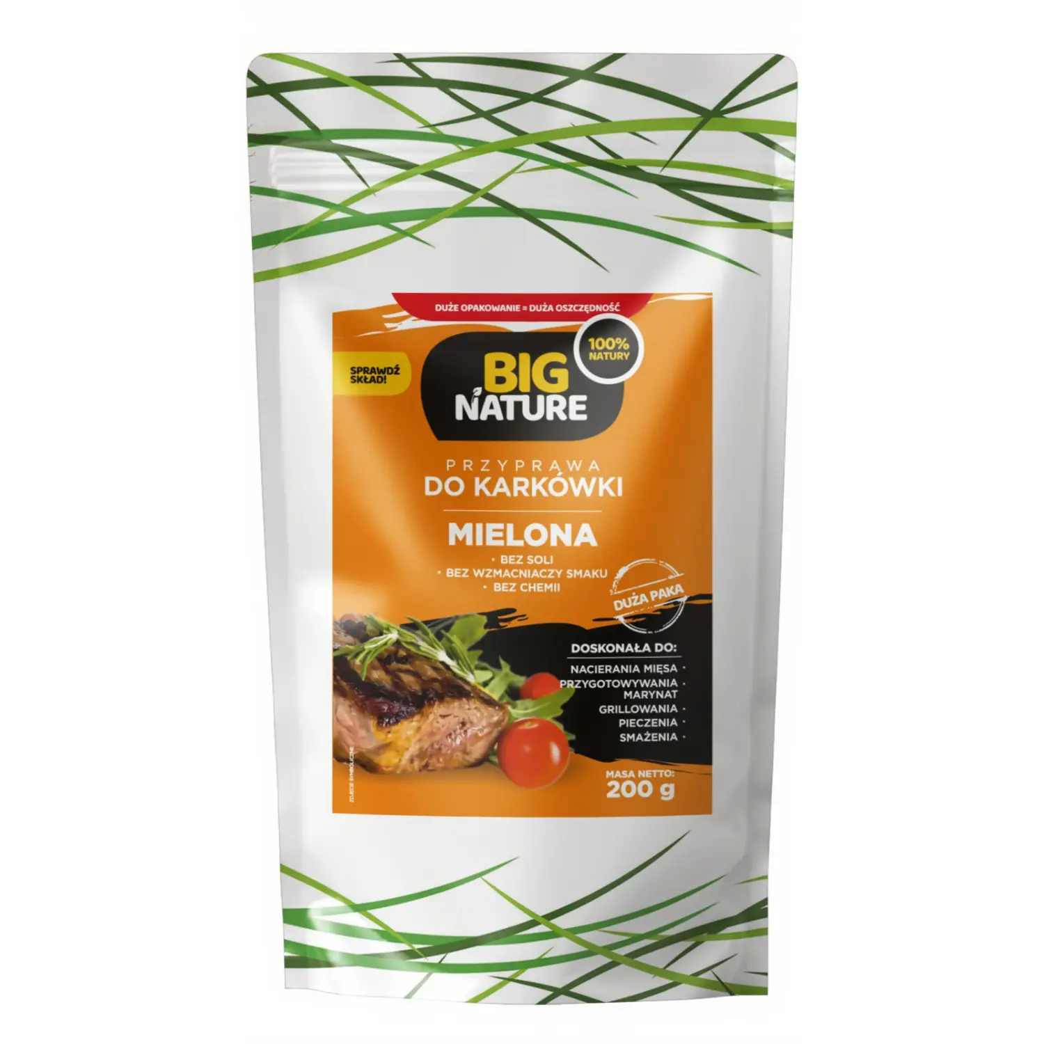 BIG NATURE Przyprawa do karkówki mielona bez soli i chemii 200 g