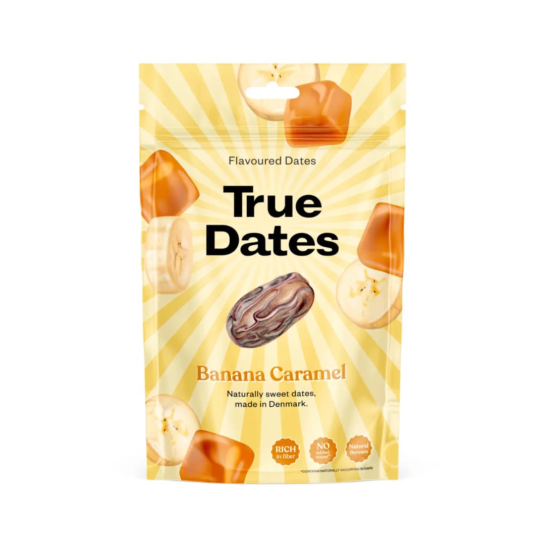 TRUE DATES Daktyle o smaku Banana Caramel 100 g