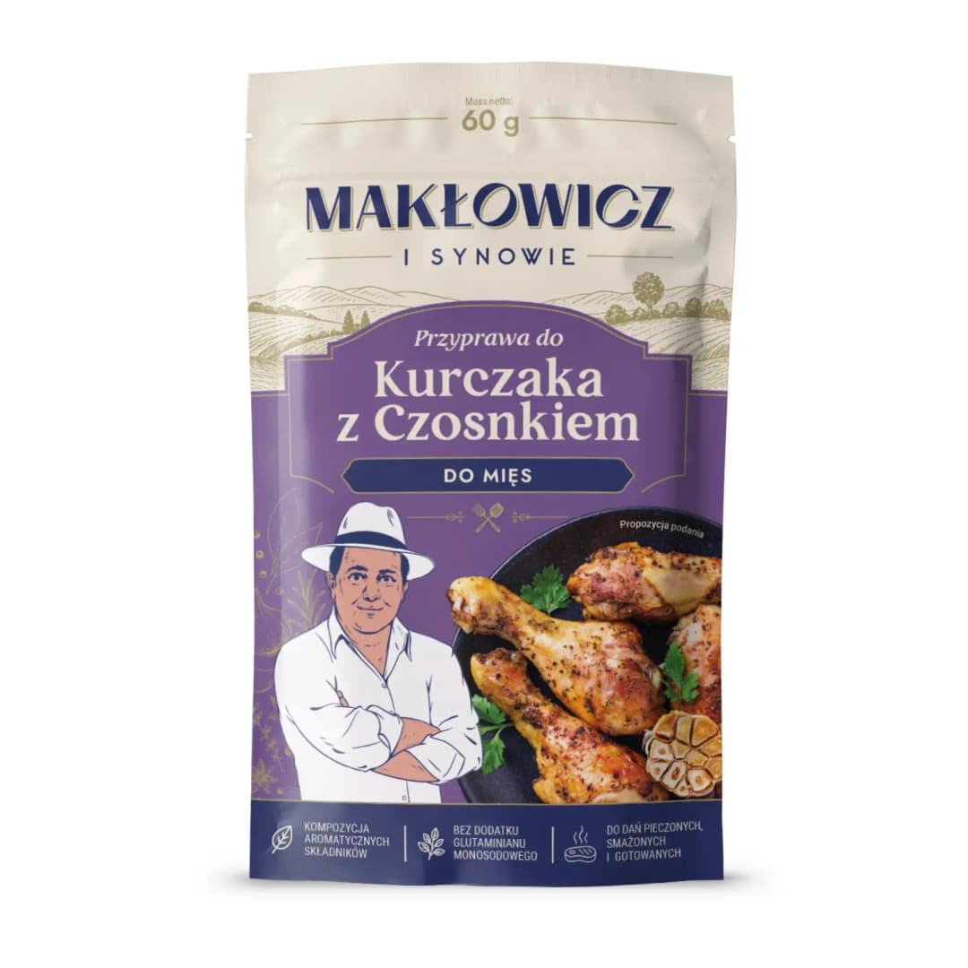 MAKŁOWICZ I SYNOWIE Przyprawa do kurczaka z czosnkiem 60 g