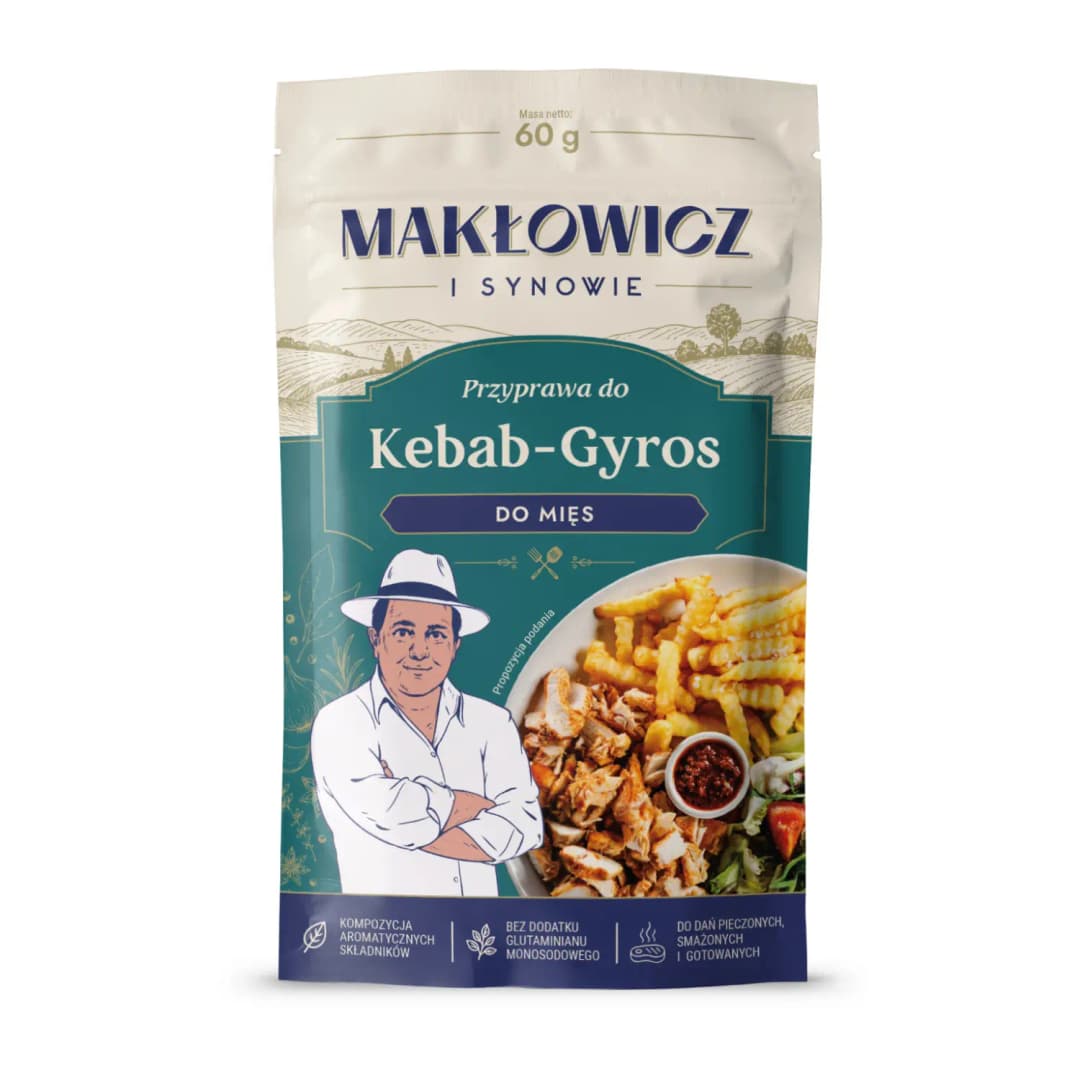 MAKŁOWICZ I SYNOWIE Przyprawa do kebabu i gyrosa 60 g