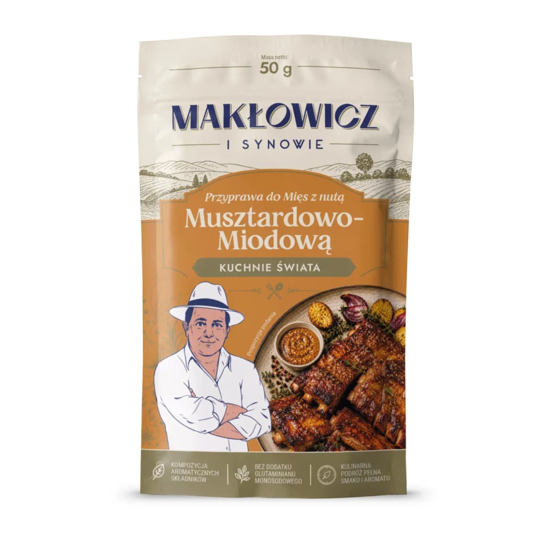 MAKŁOWICZ I SYNOWIE Przyprawa do mięs z nutą musztardowo-miodową 50 g
