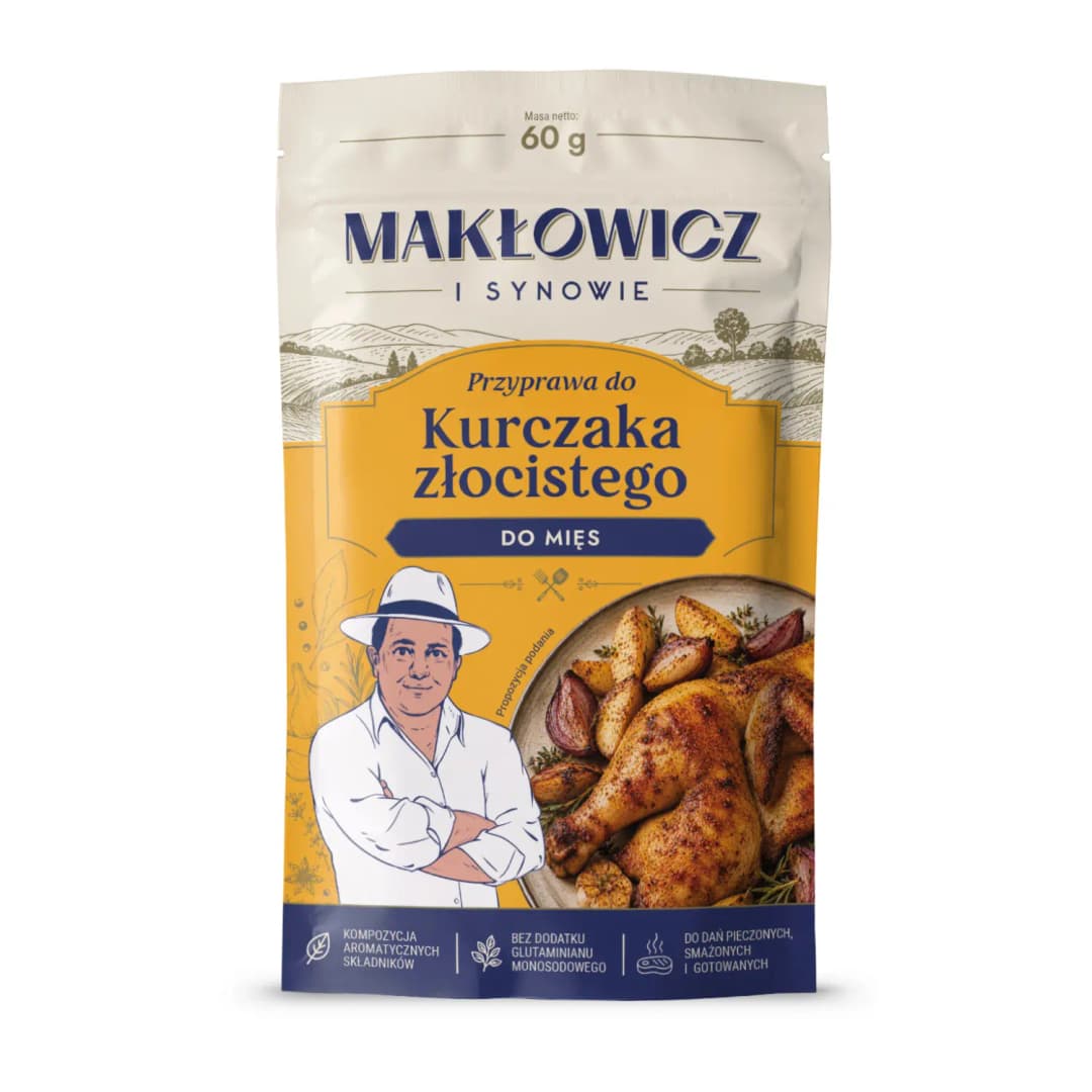 MAKŁOWICZ I SYNOWIE Przyprawa do kurczaka złocistego 60 g