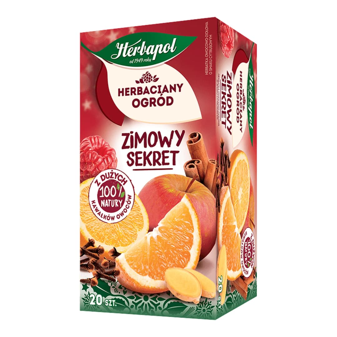 HERBAPOL HERBACIANY OGRÓD Herbata owocowo-ziołowa w torebkach zimowy sekret (20x3 g) 60 g
