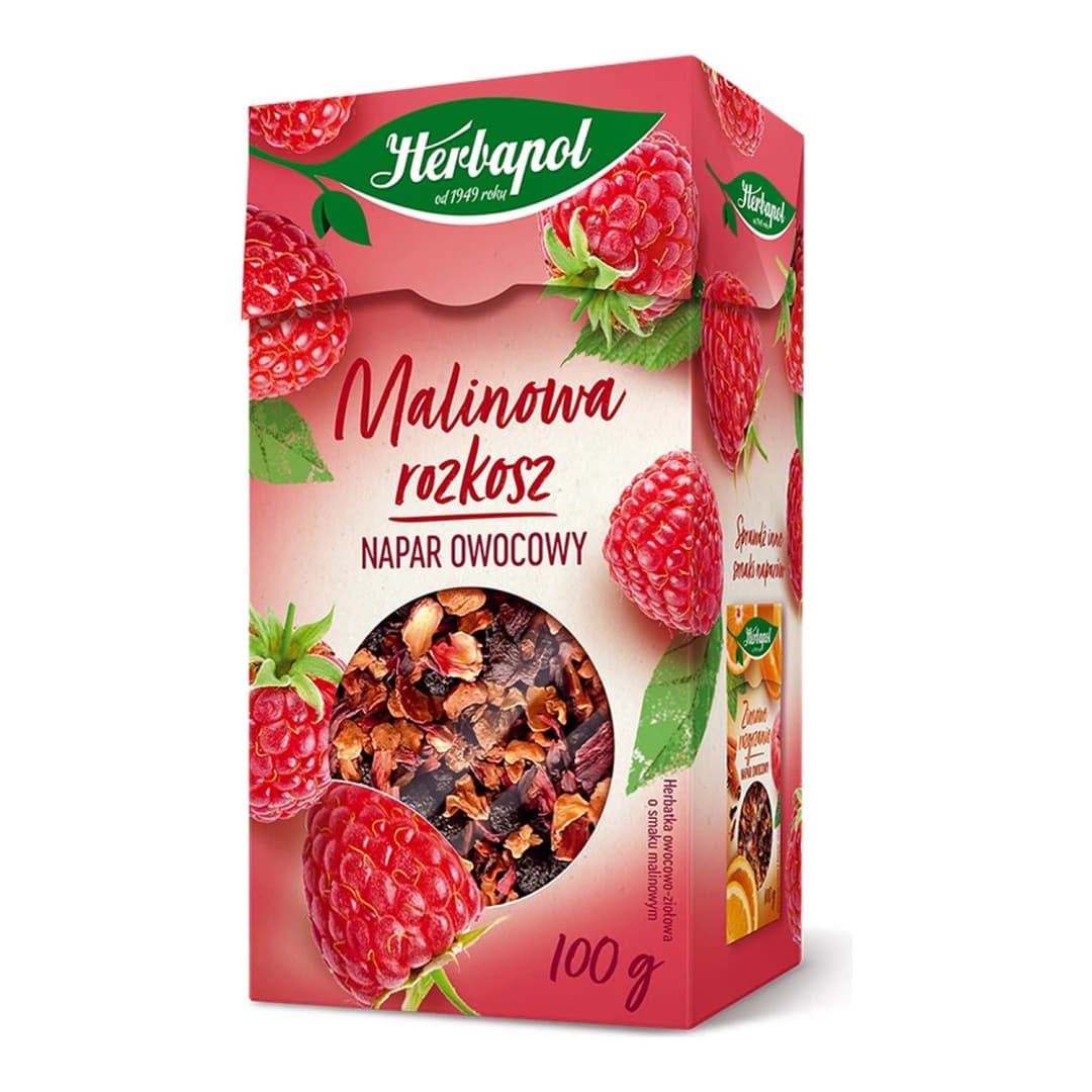 HERBAPOL Napar owocowy sypany malinowa rozkosz 100 g