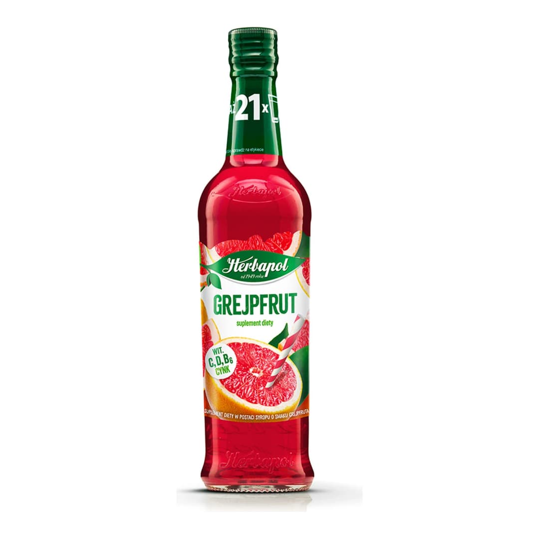 HERBAPOL Syrop o smaku grejpfrutowym suplement diety 420 ml