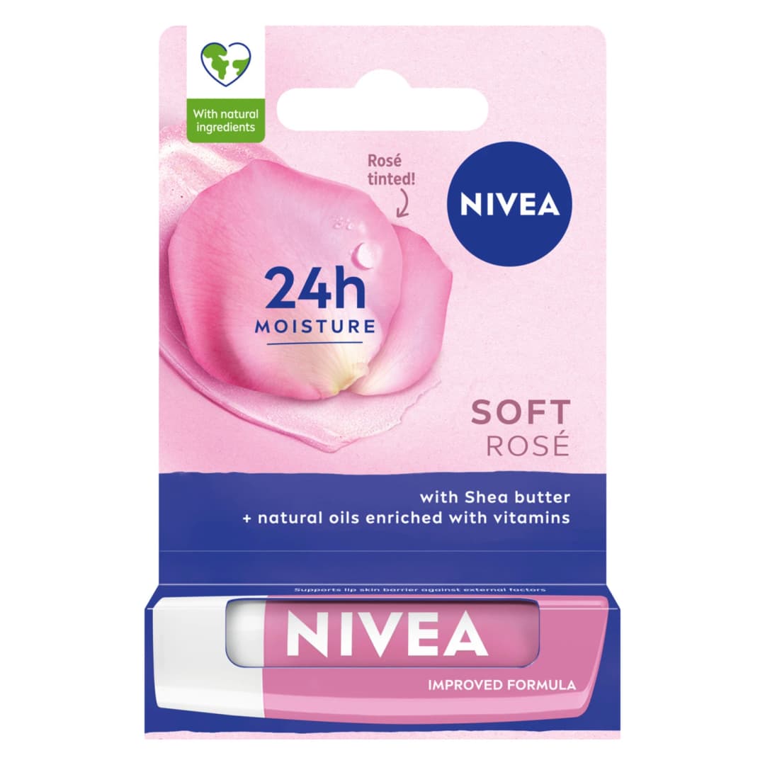 NIVEA Pomadka do ust Soft Rose 4,8 g