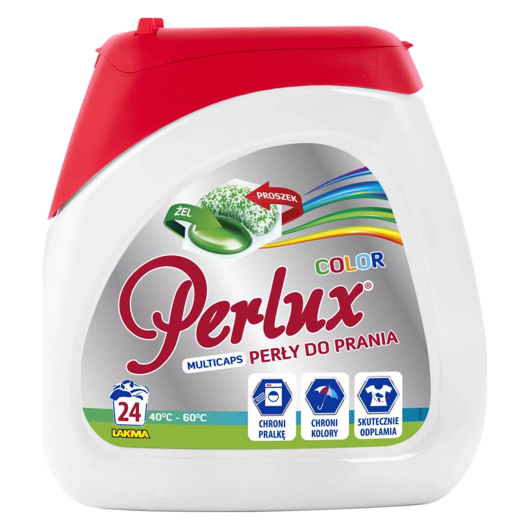 PERLUX Kapsułki do prania tkanin kolorowych 24 szt.