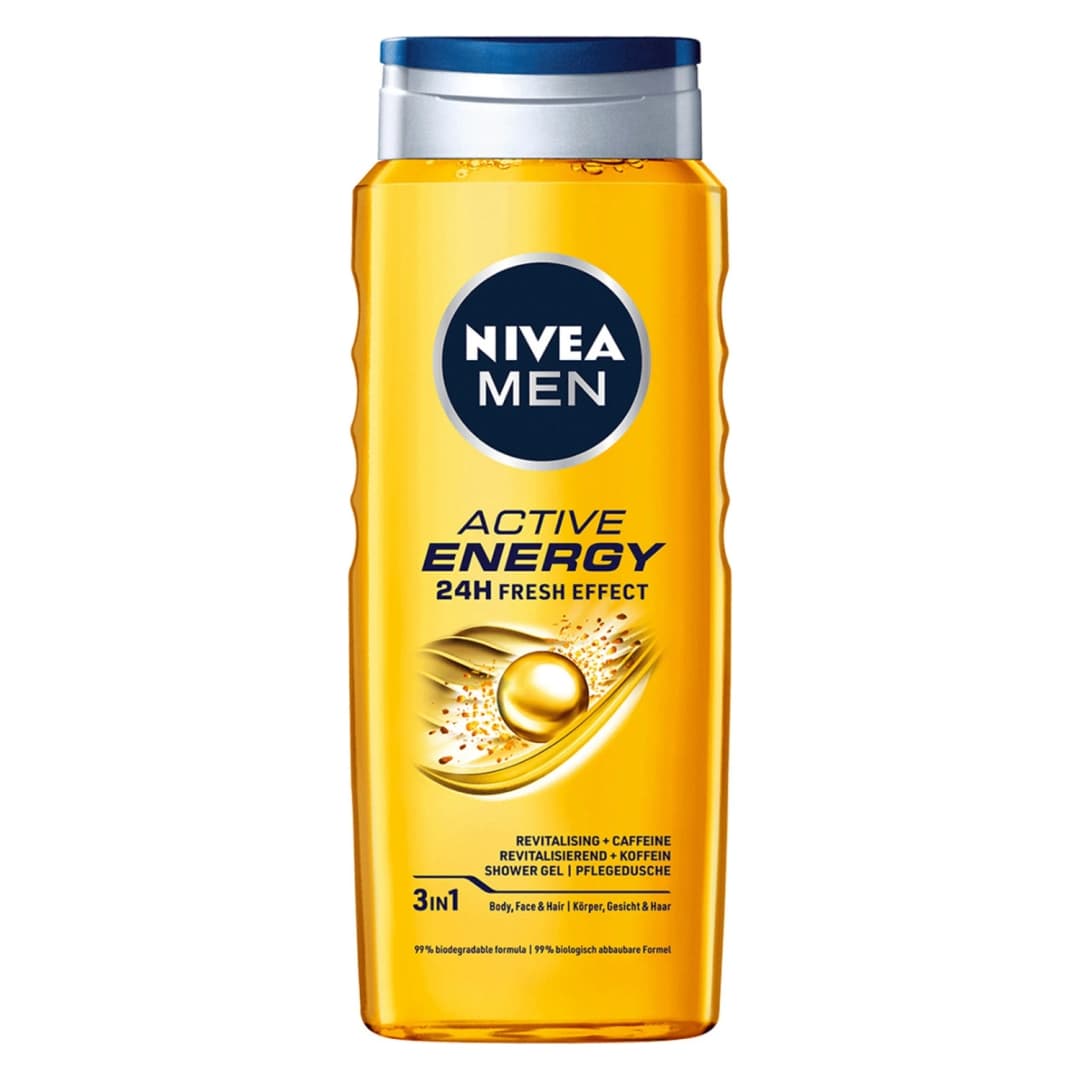 NIVEA MEN Żel pod prysznic 3w1 Active Energy 500 ml