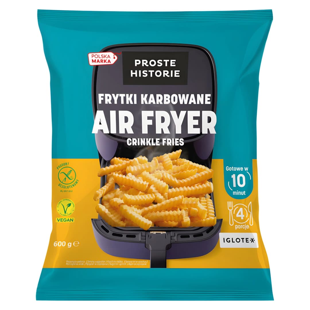 PROSTE HISTORIE Frytki karbowane mrożone Air Fryer 600 g