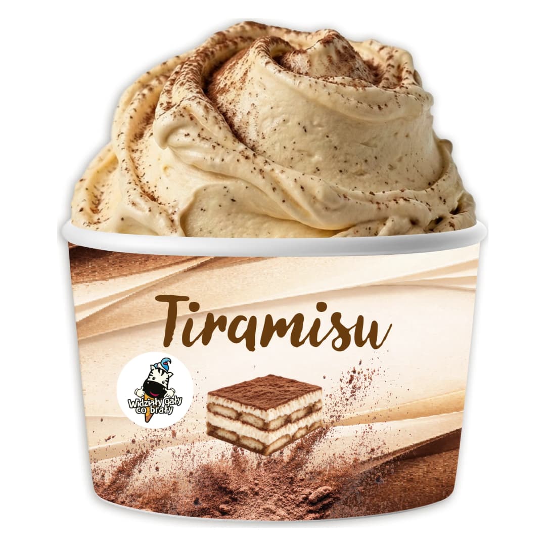 WIDZIAŁY GAŁY CO BRAŁY Lody Tiramisu w kubku 200 ml