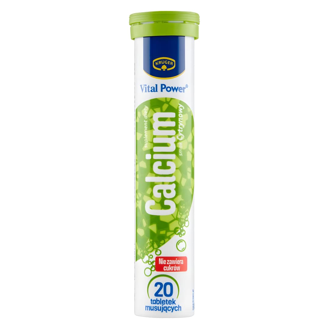 KRÜGER VITAL POWER Tabletki musujące wanpo o smaku cytrynowym 84 g